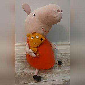 Ty Peppa Pig Large Plush 15” Stuffed Animal Toy